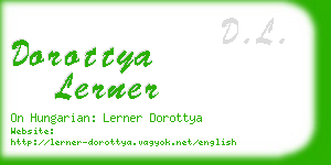 dorottya lerner business card